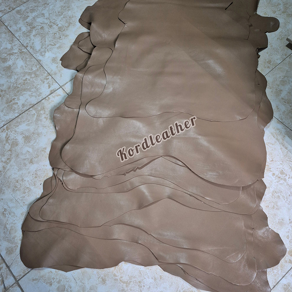 چرم ساده بزی نسکافه ای سورت 1