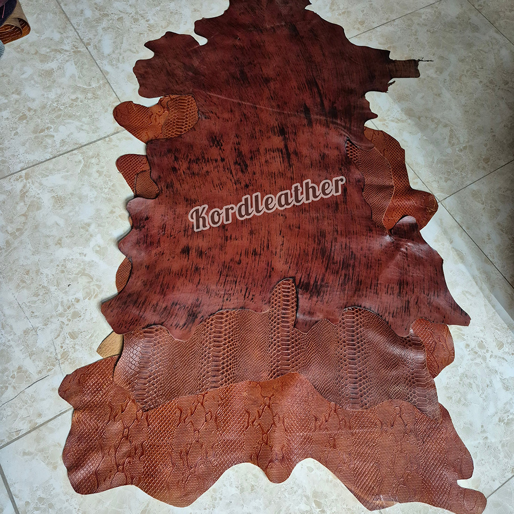 چرم بزی طرح پیتون درسه رنگ